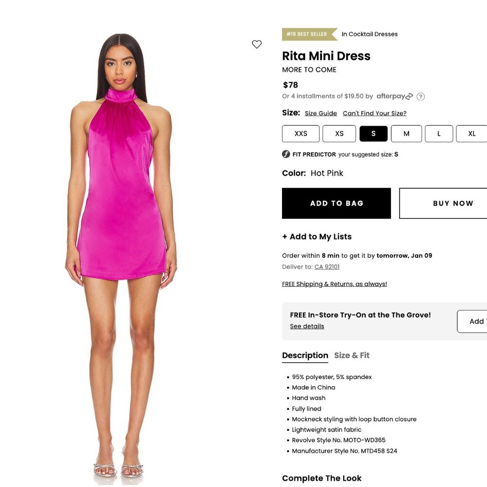 Hot Pink Mini Dress